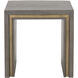 Hilbert 22 X 22 inch Grey Side Table